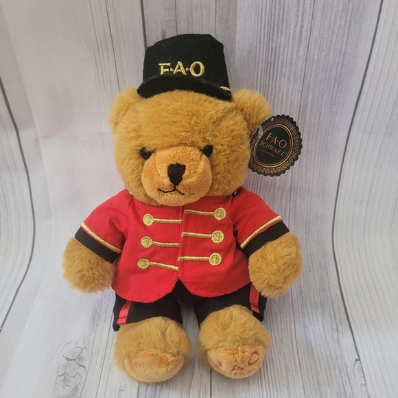 FAO Schwarz Plush Bear Soldier - Picture 1 of 7